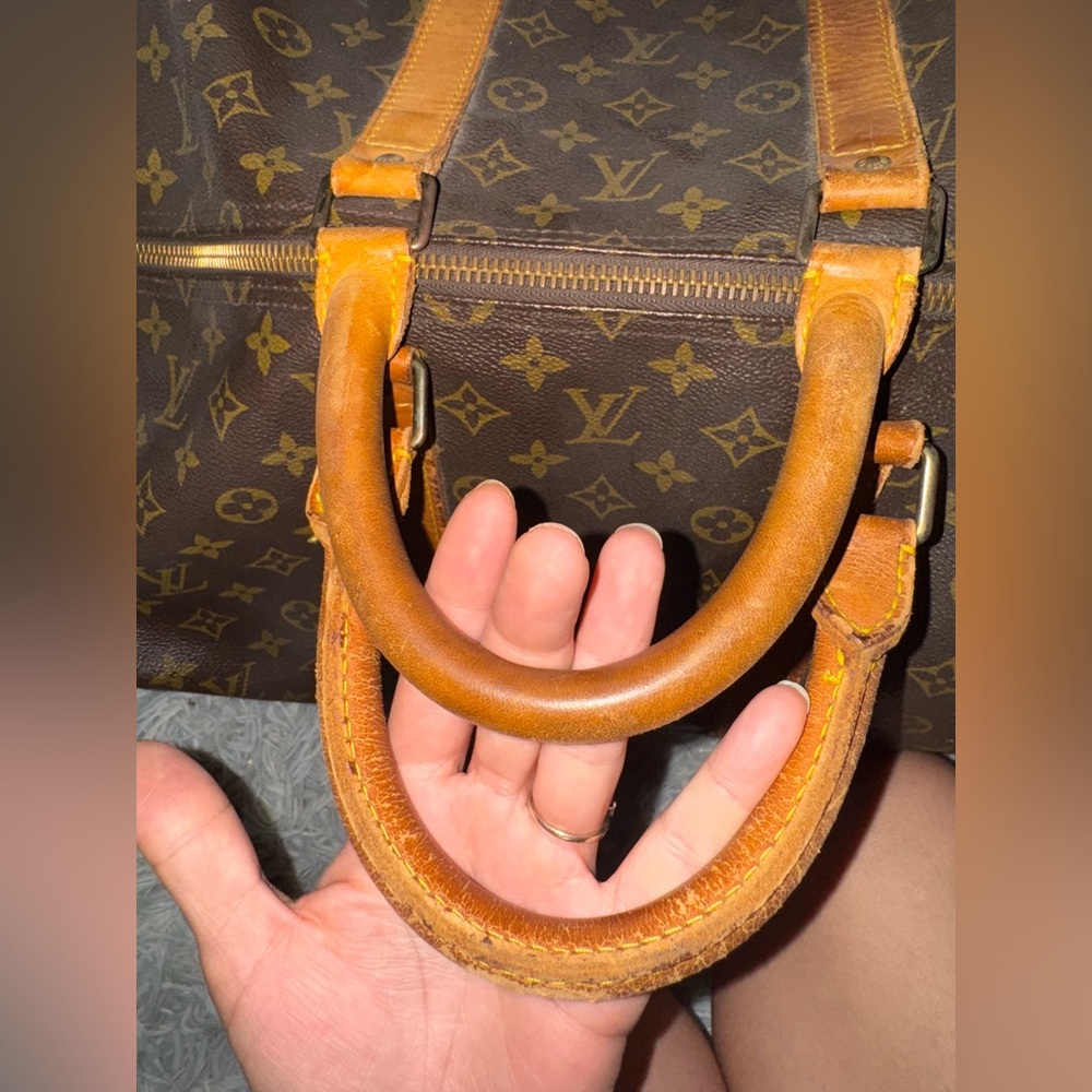 Large Louis Vuitton Brown Monogram duffle Bag - Picture 9 of 12